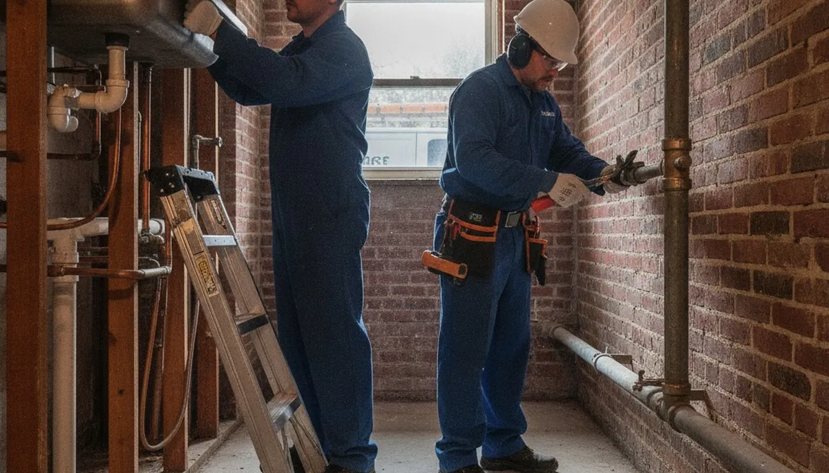 Plumbing repair technician in Oak Park, IL serving local residential plumbing needs