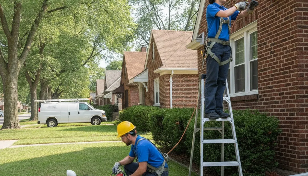 Plumber repairing a pipe in Oak Park, IL, for professional plumbing repair services