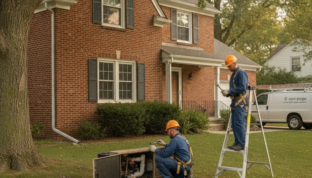 Plumber repairing a sink in Oak Park, IL for fast plumbing repair service