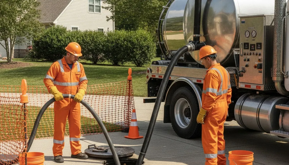 Oak Park, IL plumber providing septic pumping service for local home system maintenance